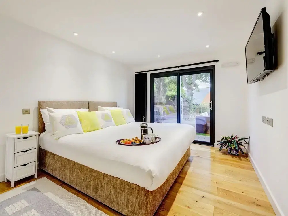 With two Terraces Overlooking the Town of Hythe and the sea in the Distance