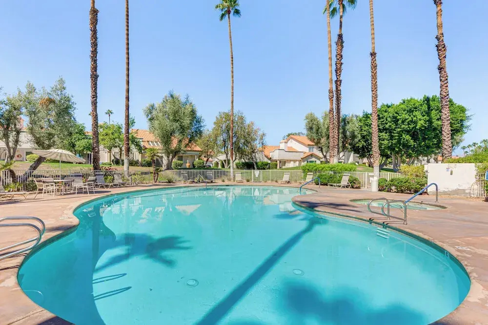 Golf Course View & Pool Access: Palm Desert Condo