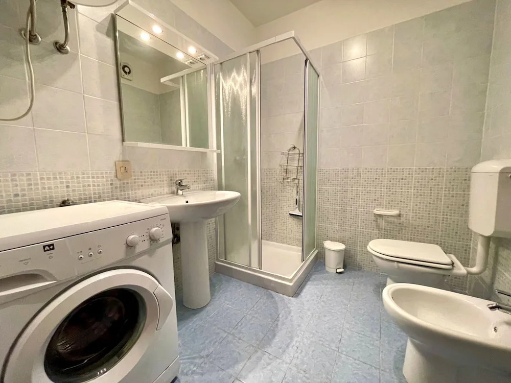 Welcoming flat with pool view balcony