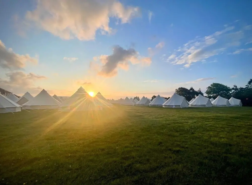 Nine Yards Bell Tents at the TT - Castletown