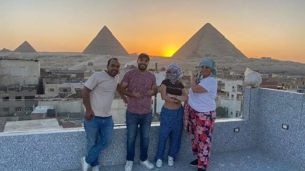 Middle East Pyramids View