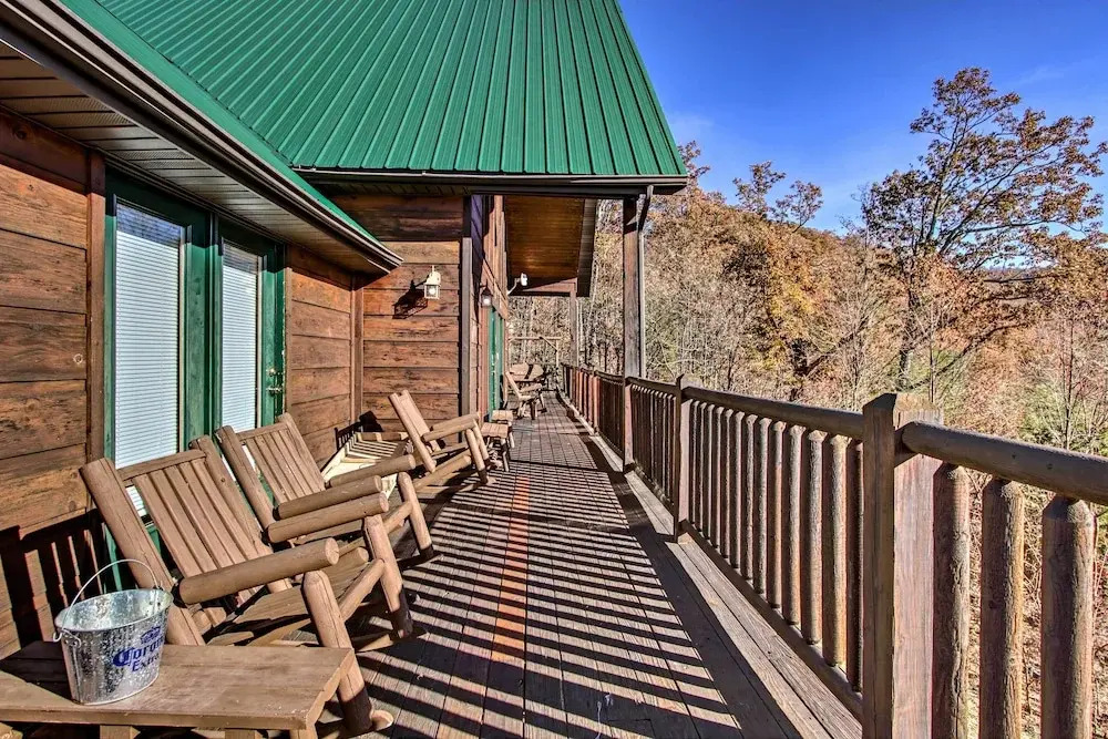 Cabin w/ Breathtaking Views, Pool Access & Theater