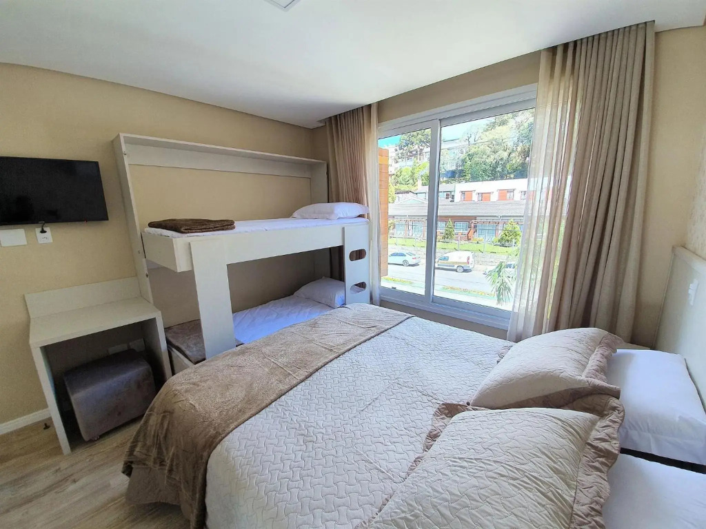 Apto De Luxo Centro De Gramado, 2 Suites, Mobiliado E Equipado (201)