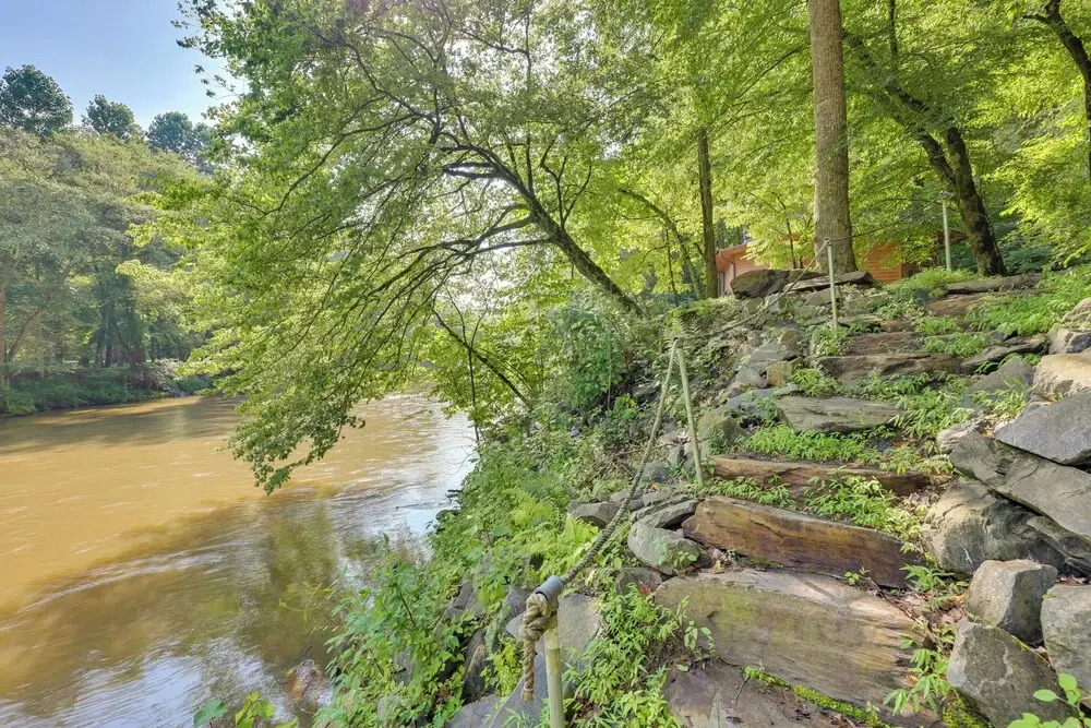 Riverfront Ellijay Cabin w/ Deck + Pool Access!