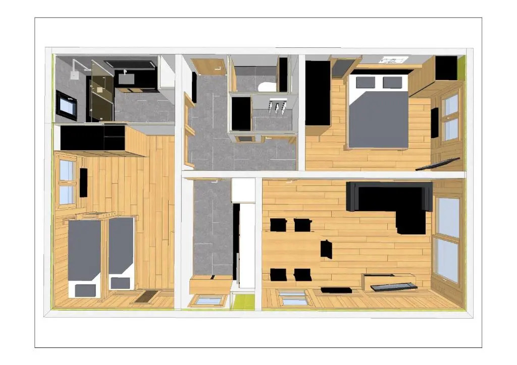 Appartement familial au pied de la télécabine 4*