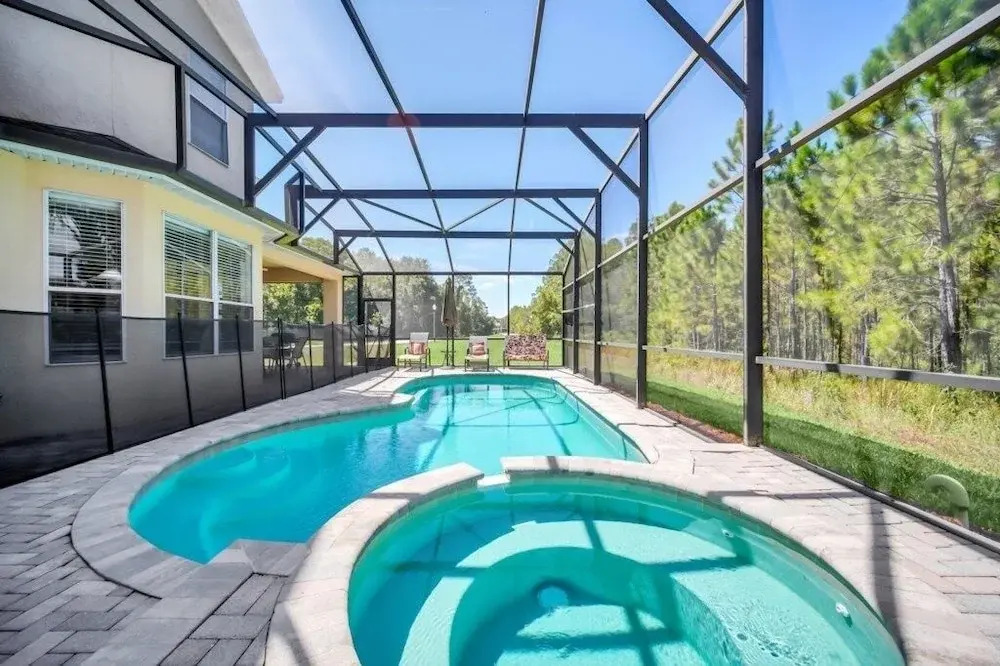 Amazing 5 Bd 4Bt W/ Pvt. Pool & Spa Near Disney 5 Bedroom Villa By Redawning