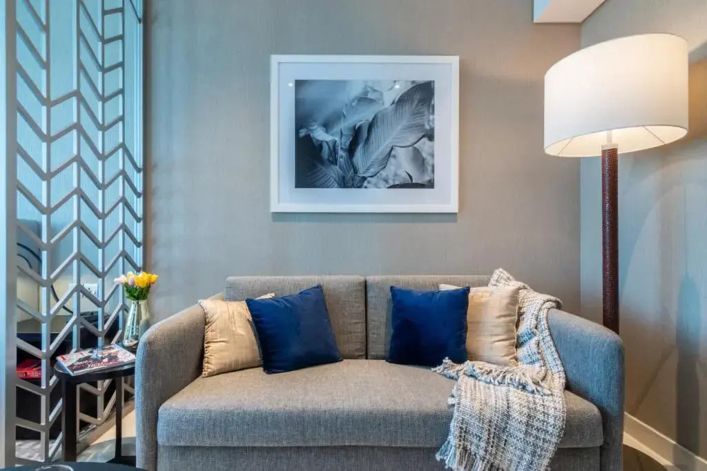 White Sage - Designer Studio with Canal View & Largest Balcony