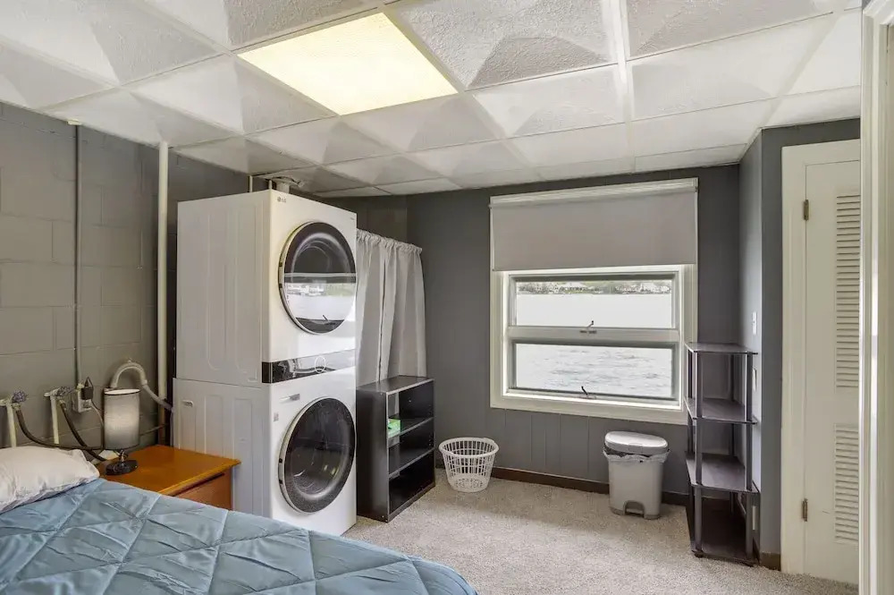Riverfront Elkhart Rental: Deck & Ping Pong Table!
