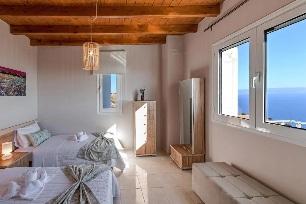 Tranquil sea view villa with private pool, just 2km from the beach