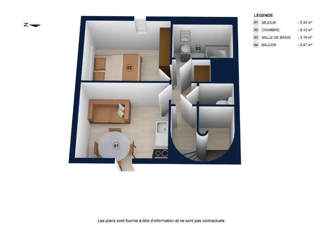 RIVIERA 1 appartement 4 pers skis aux pieds