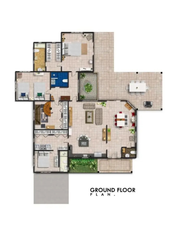 Spacious 5BR Home w Amazing Garden Privatepool