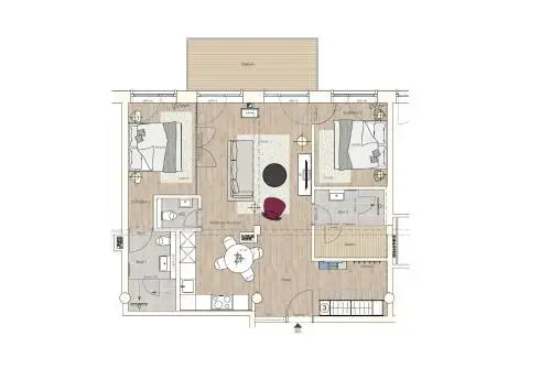 Ferienwohnung Penthouse 17 im Haus Düne 7 Prora