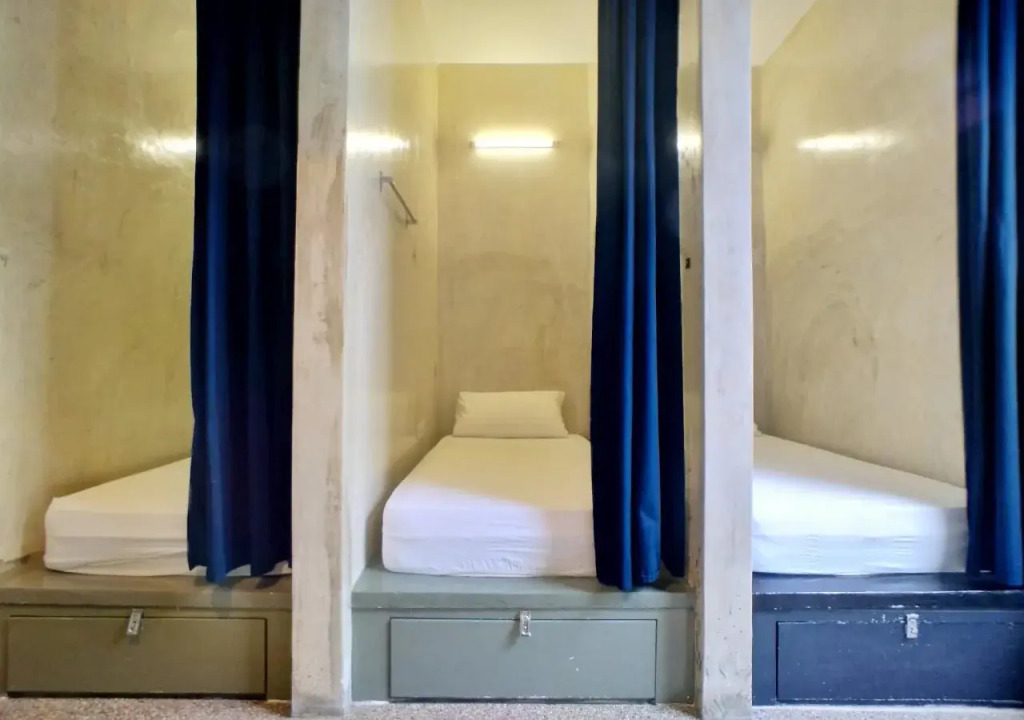 Beds In Garden Hostel