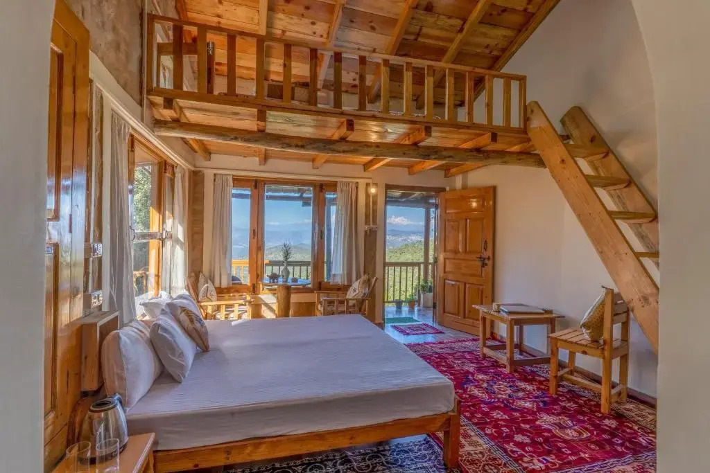 SaffronStays Altura - 2-BR villa with attic room, verandahs, orchards & Himalayan views in Mukteshwar