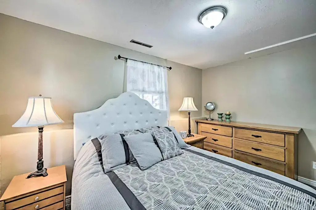 Three bedrooms with one king bed