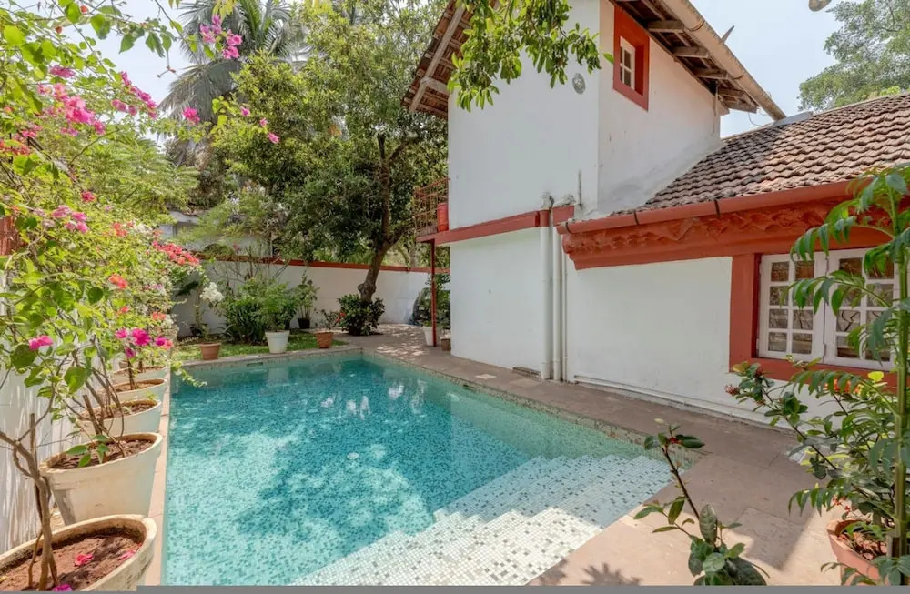 Casa Rosita Portuguese Villa w Pool in North Goa