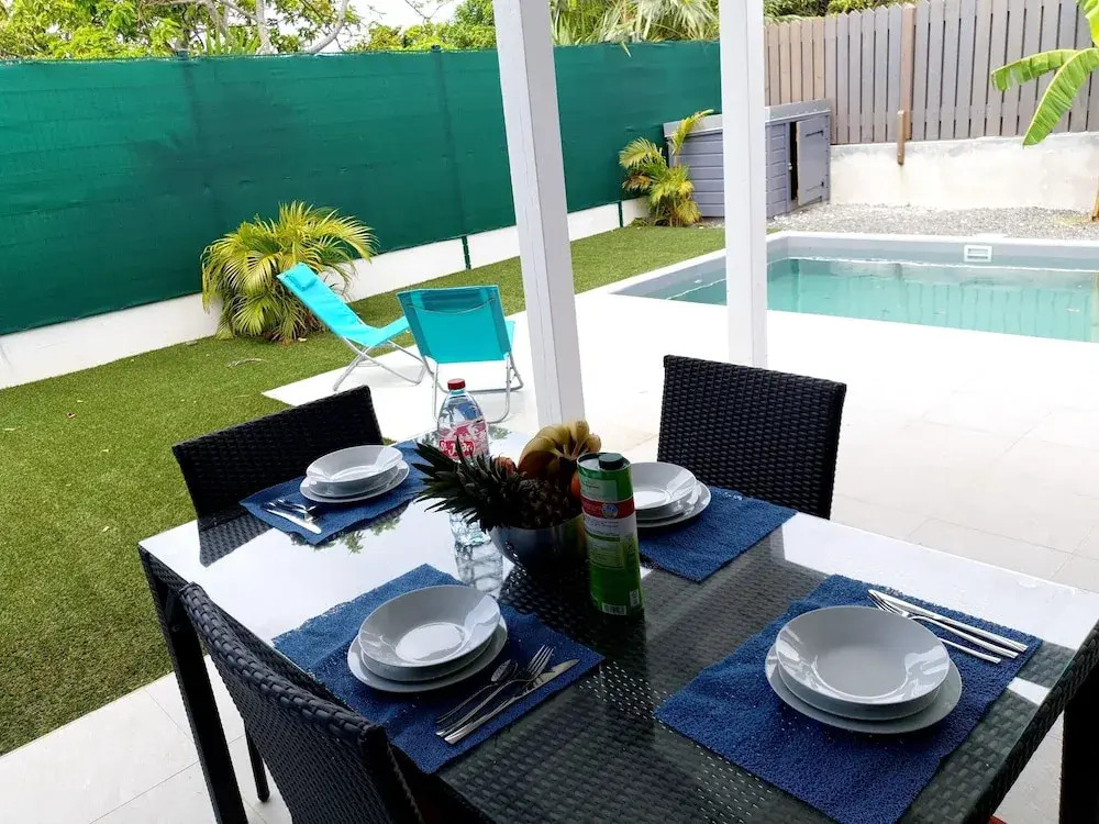 Villa With 3 Bedrooms in Le Moule, With Private Pool, Enclosed Garden and Wifi - 5 km From the Beach