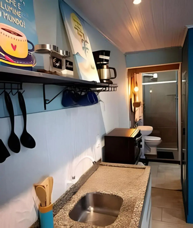 Apto 1 dorm. próximo a praia