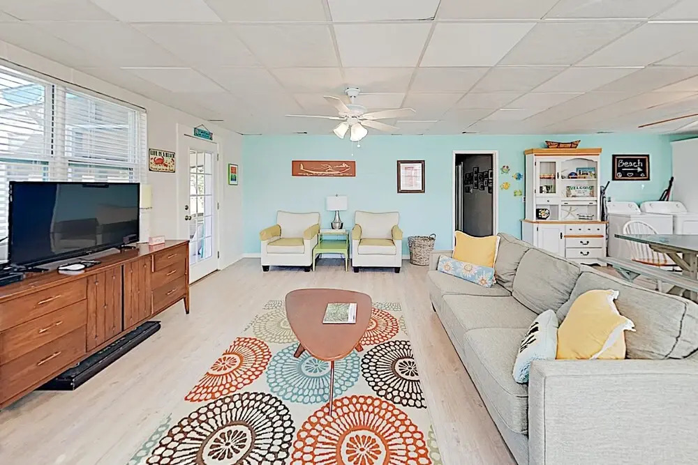 New Listing! Drift Inn: Beachside W/ Porch 4 Bedroom Home