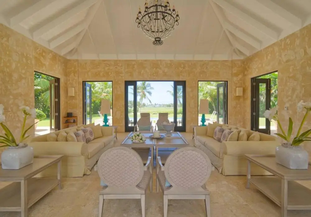 Dramatic Luxury Villa With Golf and Ocean View Walking Distance From the Beach