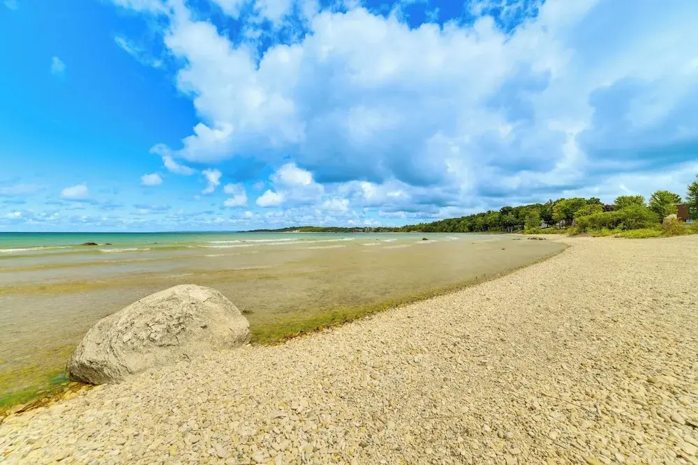 1 Mi to Dtwn! Lakefront Earl Young Charlevoix Home