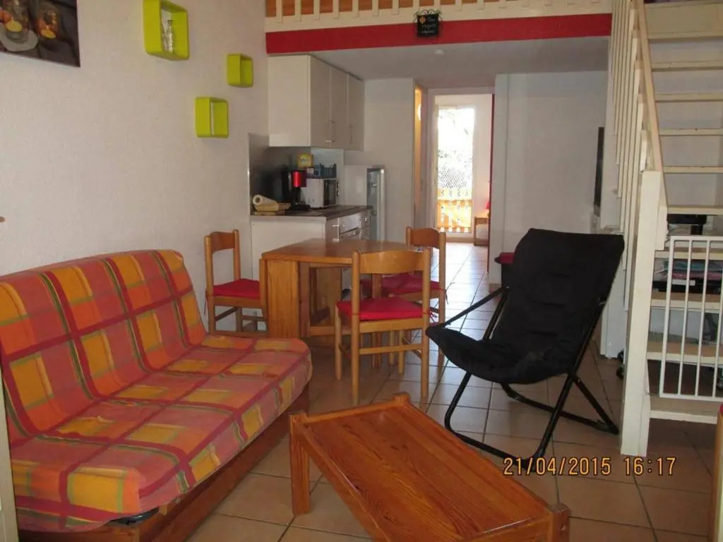 Maison 2 pièces mezzanine, 6 couchages, piscine, parking, terrasse Sud - St Cyprien Plage - FR-1-225D-216