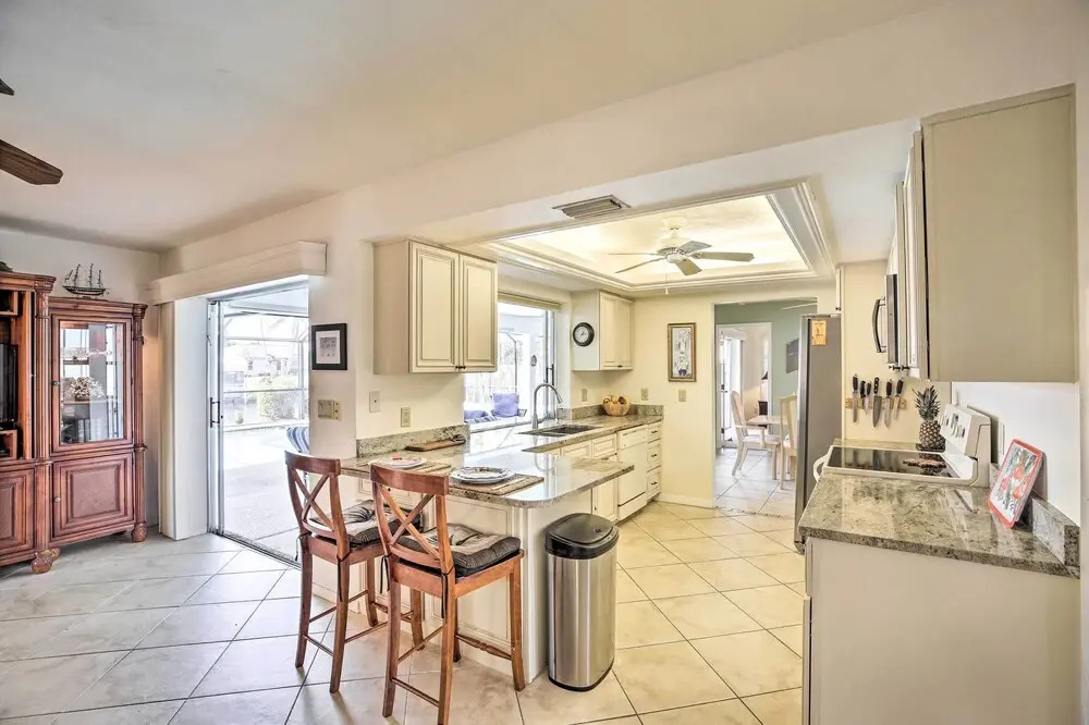 Dock Access & Pool: Cape Coral Retreat