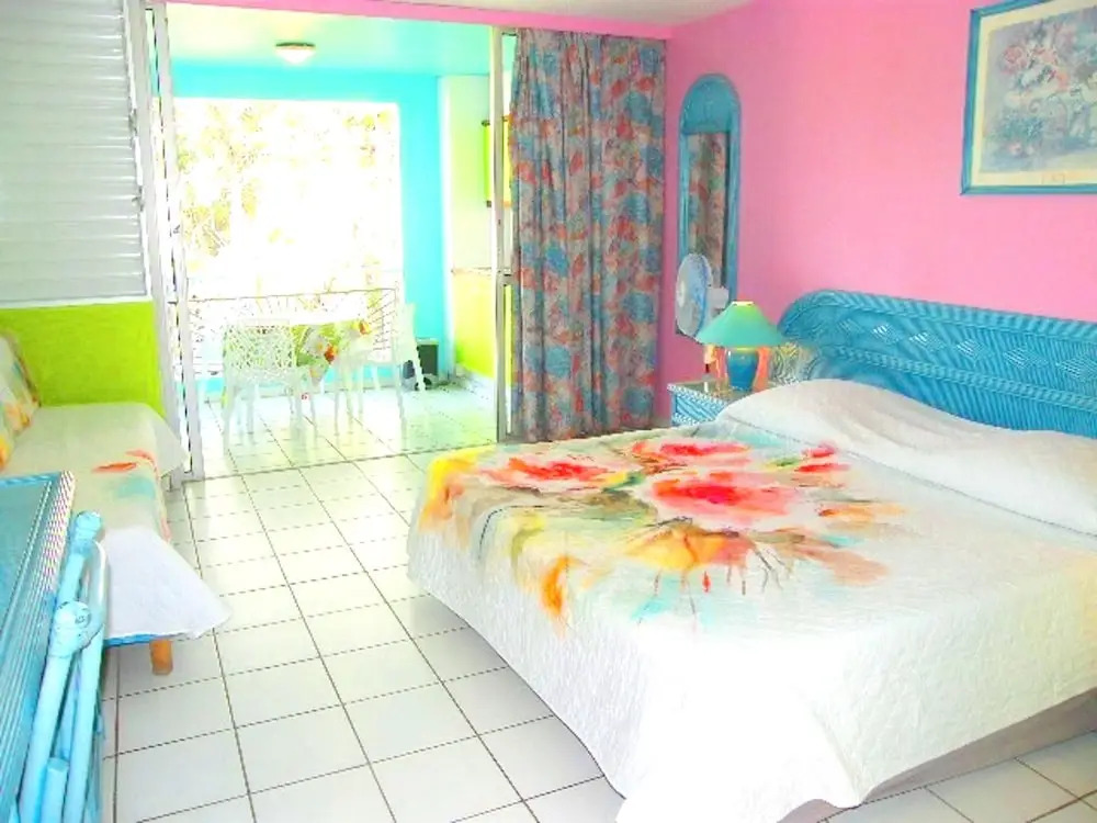 Studio in Le Gosier, with Wonderful Sea View, Furnished Balcony And Wifi - 30 M From the Beach