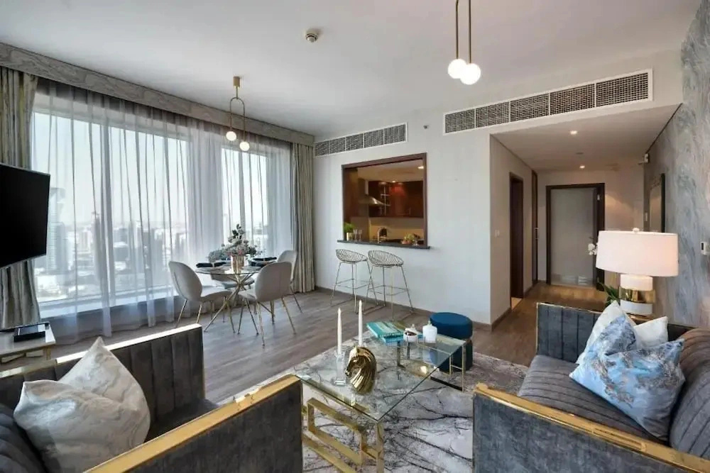 Durrani Homes - Designer 2BR Apt with stunning Burj Khalifa and Fountain View