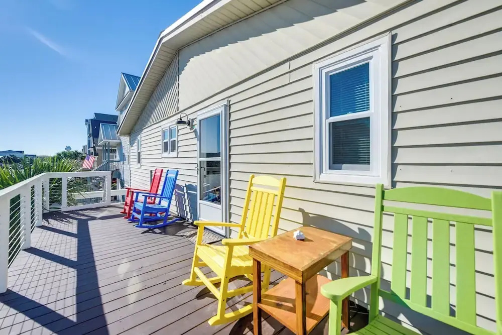 Decks, Patio & Dock: Coastal Ocean Isle Beach Home