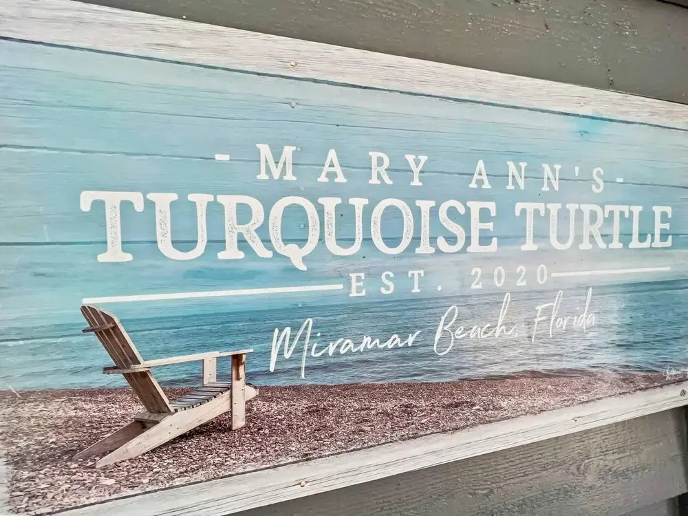 Mary Ann's Turquoise Turtle by Destin Getaways