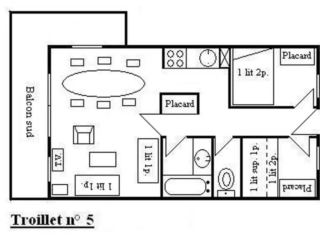 Appartement Méribel, 3 pièces, 6 personnes - FR-1-180-122