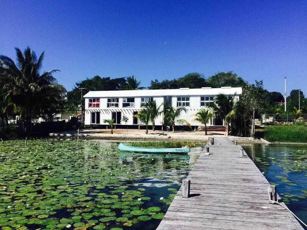 The Yak Lake House Hostal Bacalar - Front Lagoon