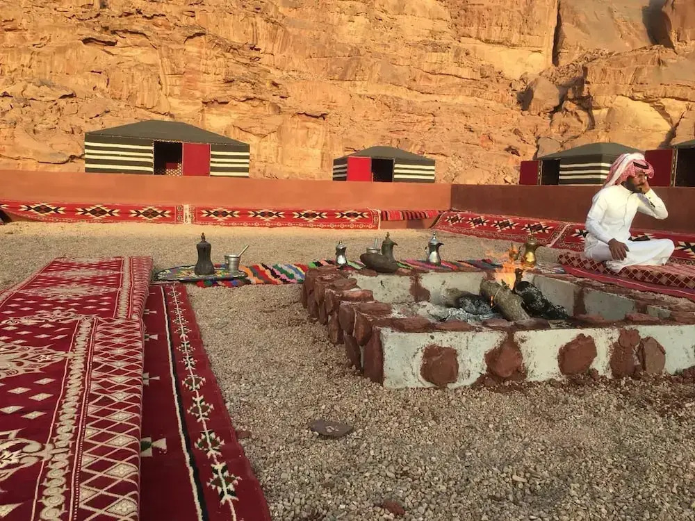 Wadi rum open view camp