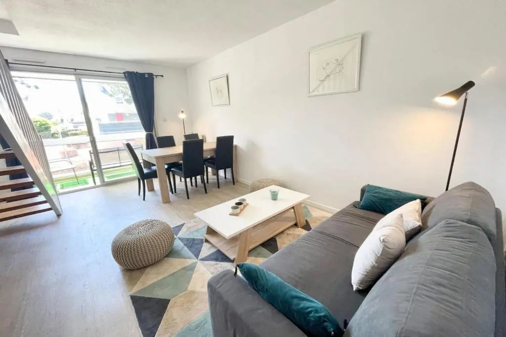 T3 Duplex Top Cosy Balcon 300m des plages