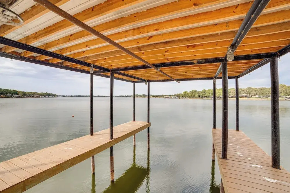 Private Dock & Yard! Modern Getaway in Mabank