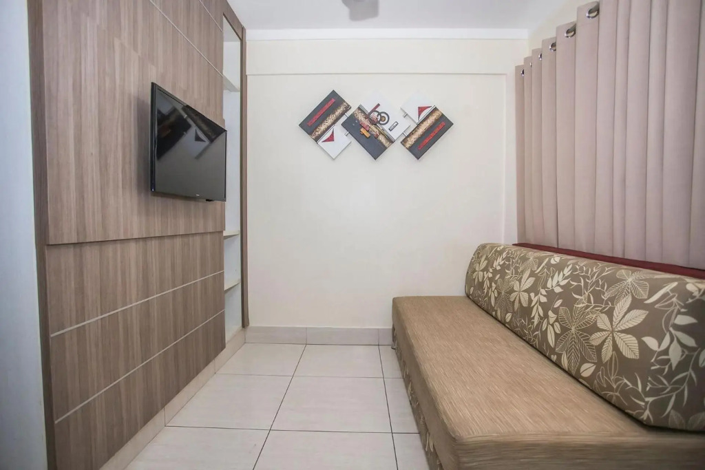 Apto 166 Lacqua diRoma V - Sacada com vista para Piscina de Ondas, roupa de Cama, camareira e garagem
