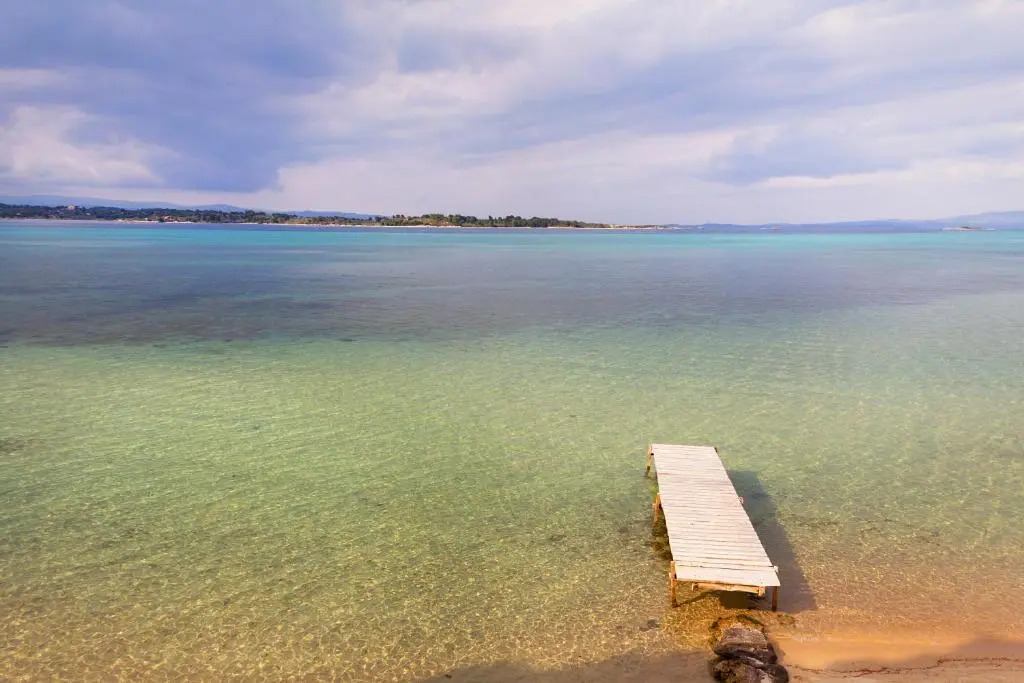 Private Seafront residence with amazing view of Diaporos Island in Vourvourou
