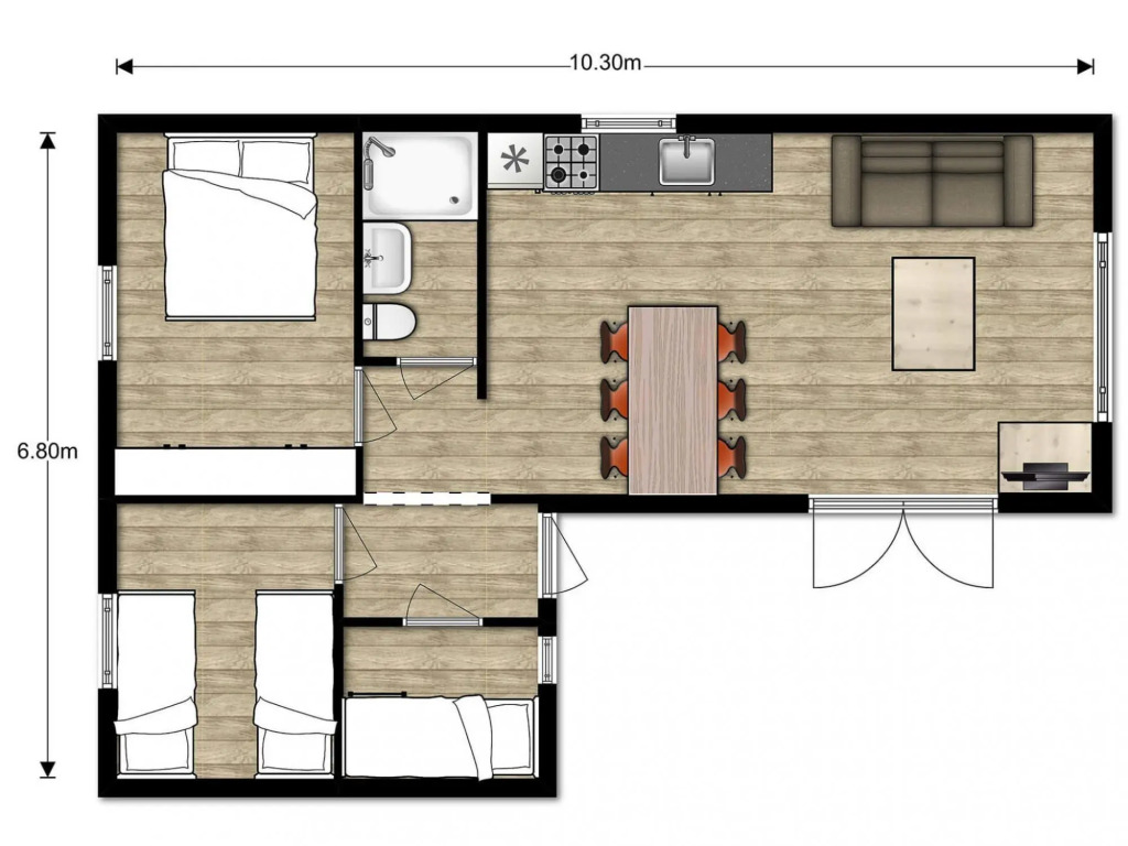 Brand new chalets at 10 minutes from the Oosterschelde