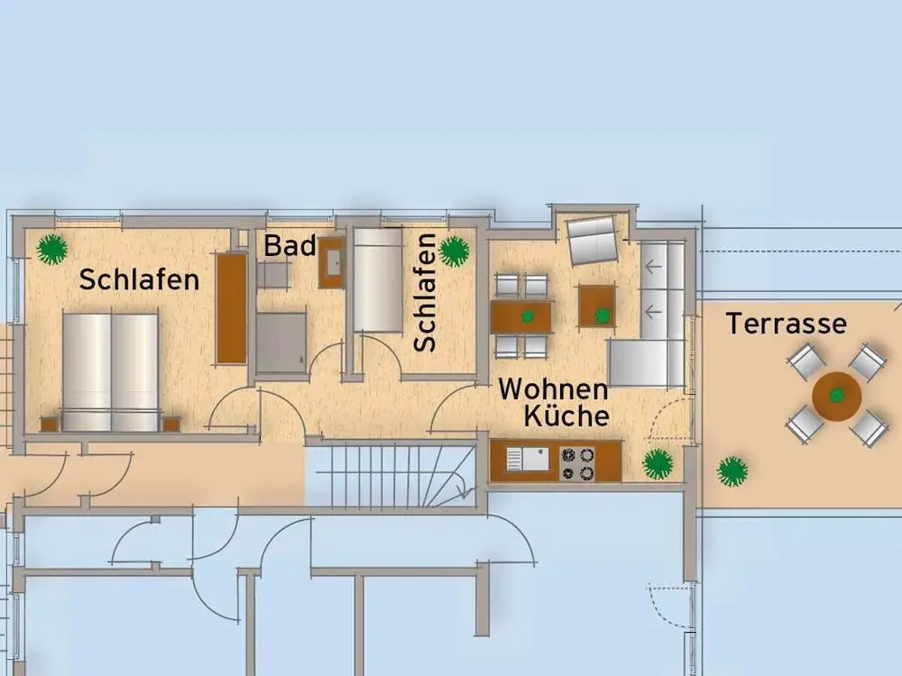 Winkelschiffchen II mit Sauna