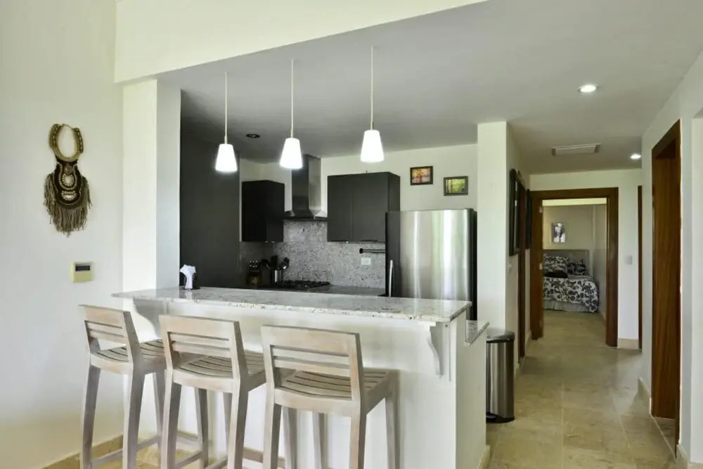 Spacious and Fully-equiped Apartment With Golf Course View in Exclusive Beach Resort