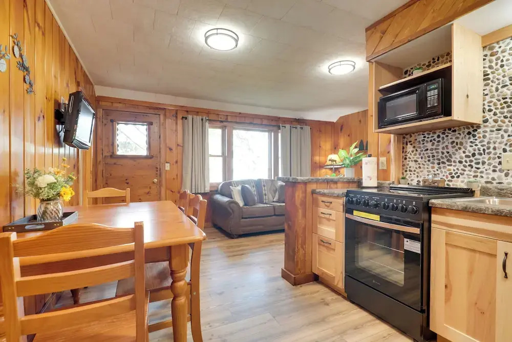 Dock + Views: Wooded Cabin on South Twin Lake