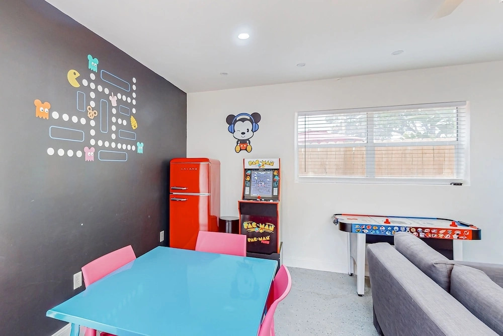 Whimsical Sunlit Retreat With Private Pool, Patio, & Game Room - Close to Parks