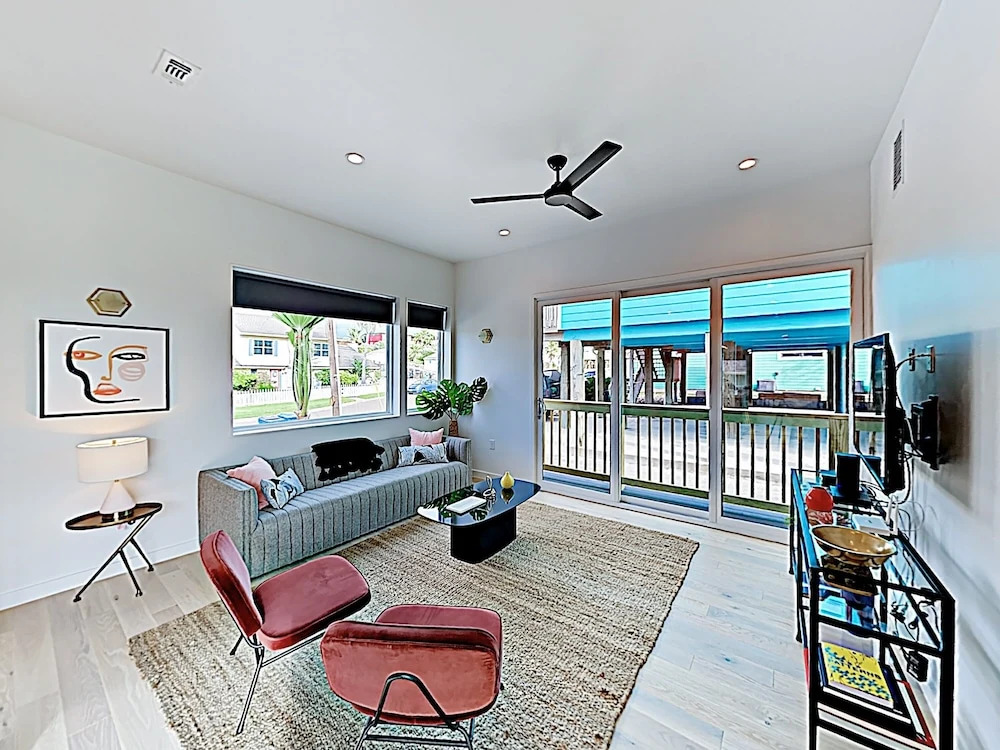 New Listing! Modern Beachside Bliss W/ Patio 3 Bedroom Home