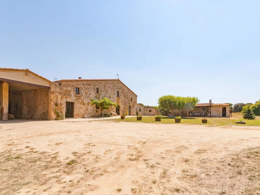 Catalan Farmhouse With Round Pool in the Middle of Forest
