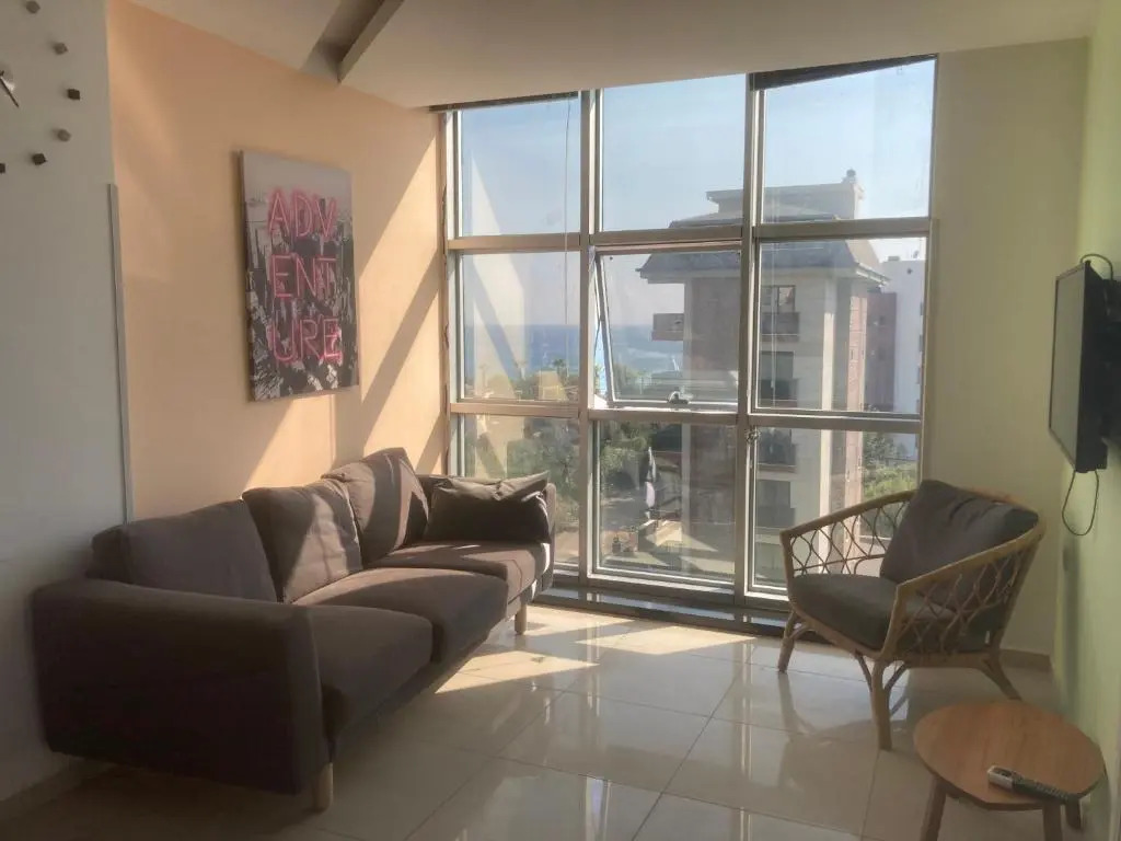 NorthStar LUXURY DUPLEX SEE VIEW 100m BEACH 2 bedrooms, 2 bathrooms, living room sofa 2 terraces, 1 balcony high floor Alanya Kestel