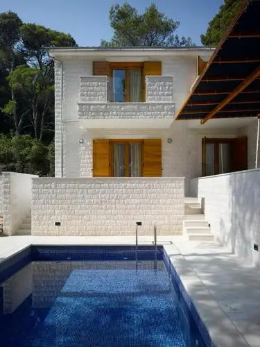 Private Villa BIANCO for 1-10 person with pool, enjoy holidays by the sea! FREE Kajak & Mountainbikes, GREAT living area & privacy, FREE mooring to 6,5 m BOAT!!