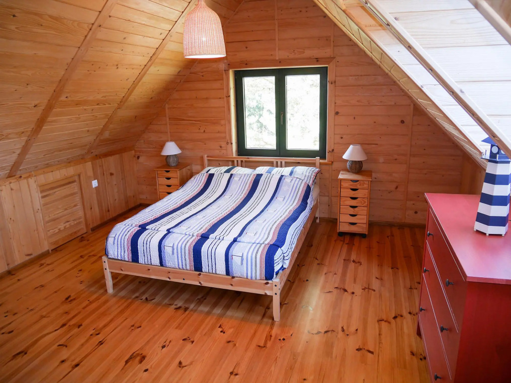 Wooden Cottage in Czarny Mlyn With Garden and Barbecue