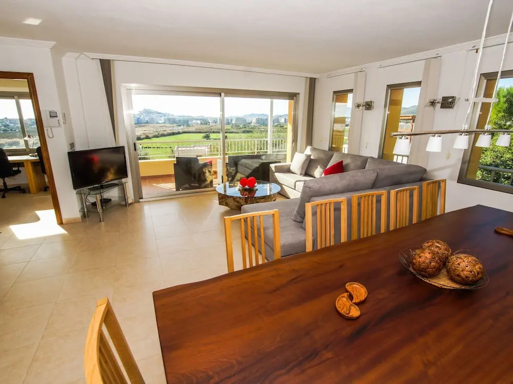 Spacious modern villa, with beautiful waterfall in Talamanca near Ibiza town!
