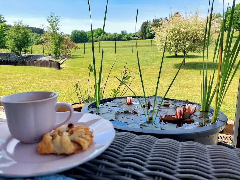 Cha Cha de Loup-B&B-Vakantiewoning met verwarmd binnenzwembad en groot zonneterras in de Ardennen
